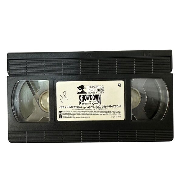 Showdown At Williams Creek VHS 1991 Republic Pictures Tom Burlinson R Movie - Picture 3 of 8